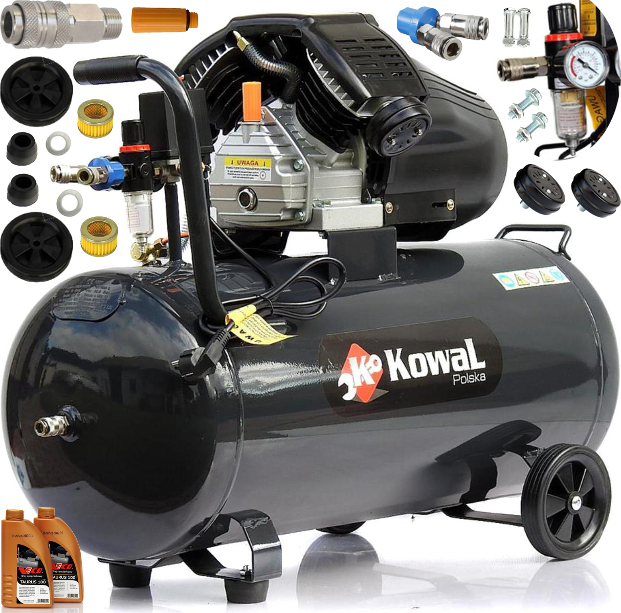 Olejový kompresor Kowal Polska SBN-ZV2048 10 Bar 100 l 10 bar